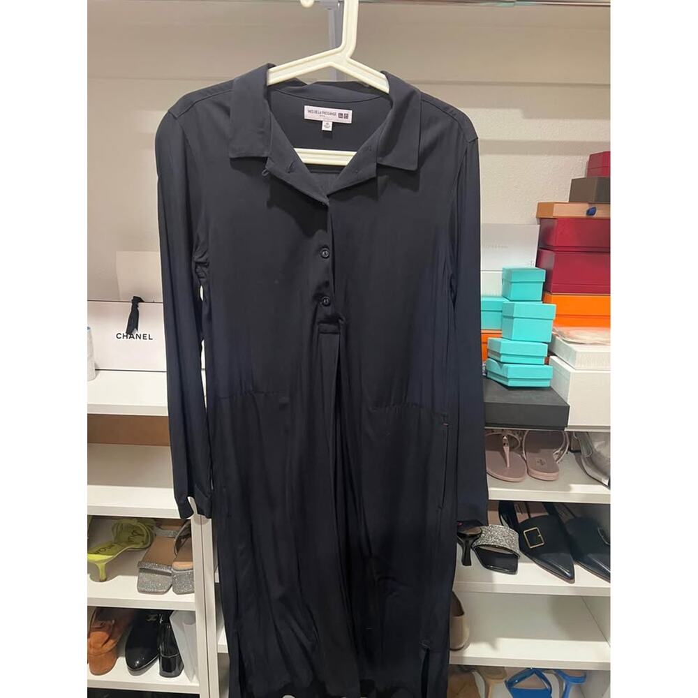 Uniqlo shirt navy dress xs